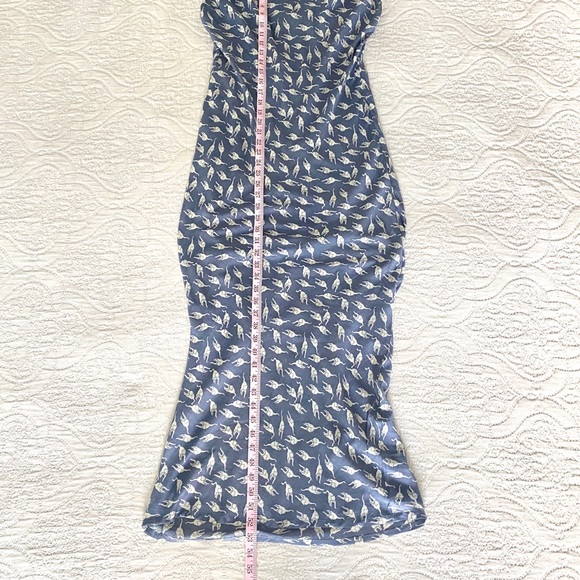 Esley Cat Print Drape Neck Maxi Dress - Picture 10 of 13